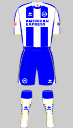 brighton & hove albion 2013-14 home kit