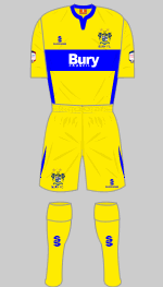 bury fc 2012-13 away kit