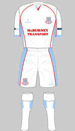 balleymena united 2013-14 away kit