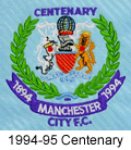 manchester city centenary crest 1994-95