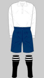 newcastle united 1907-1914  change kit