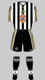 newcastle united 1998 fa cup final kit