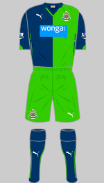 newcastle united 2014-15 third  kit