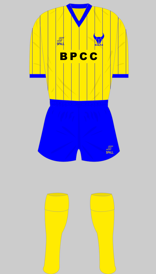 oxford united 1982-84 bpcc sponsor