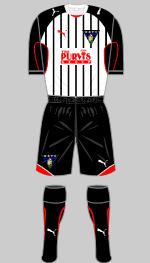 dunfermline athletic 2009 home kit