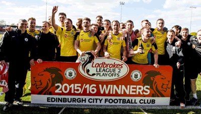 edinburgh city lowland league champions 2016