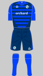 forfar athletic 2009-10 home kit