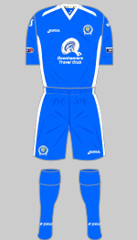 queen of the south fc 2012-13 home kit
