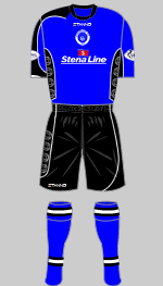 stranraer fc 2012-13 home kit