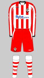 southampton 2009-10 alternate home kit