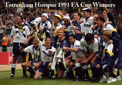 spurs 1991 fa cup winning team