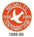 walsall fc centenary crest 1988