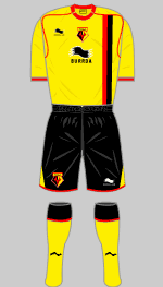 watford 2010-11 home kit