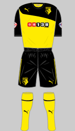 watford fc 2013-14 home kit