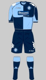 wycombe wanderers fc 2011-12 home kit