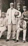 BF Hartshorne captain of charterhouse school football team