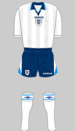 england 1995 white kit