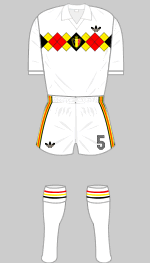 belgium 1984 european championship white kit