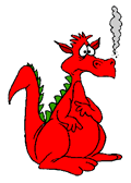 sad welsh dragon