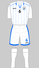 honduras 2-12 olympics white football kit