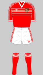 wales home kit 1984